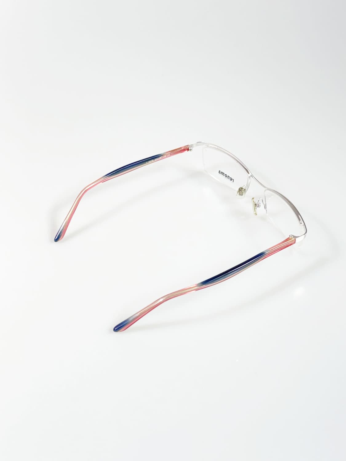 90s RENOMA Paris 실버 스퀘어 반무테 빈티지 안경 상품이미지4