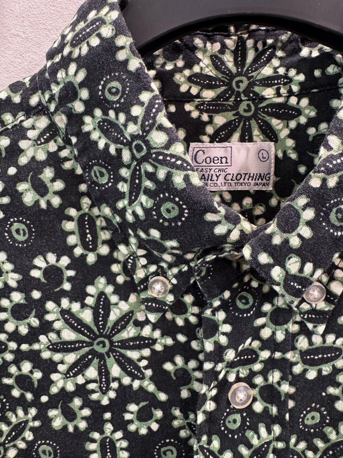 japan vintage 패턴 7부소매 린넨셔츠(레귤러핏) 상품이미지2