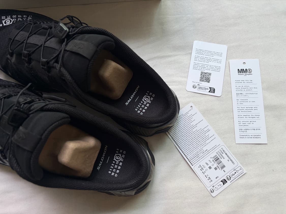 살로몬 x MM6 메종 마르지엘라 XT-4 뮬 블랙 Salomon x M 상품이미지7