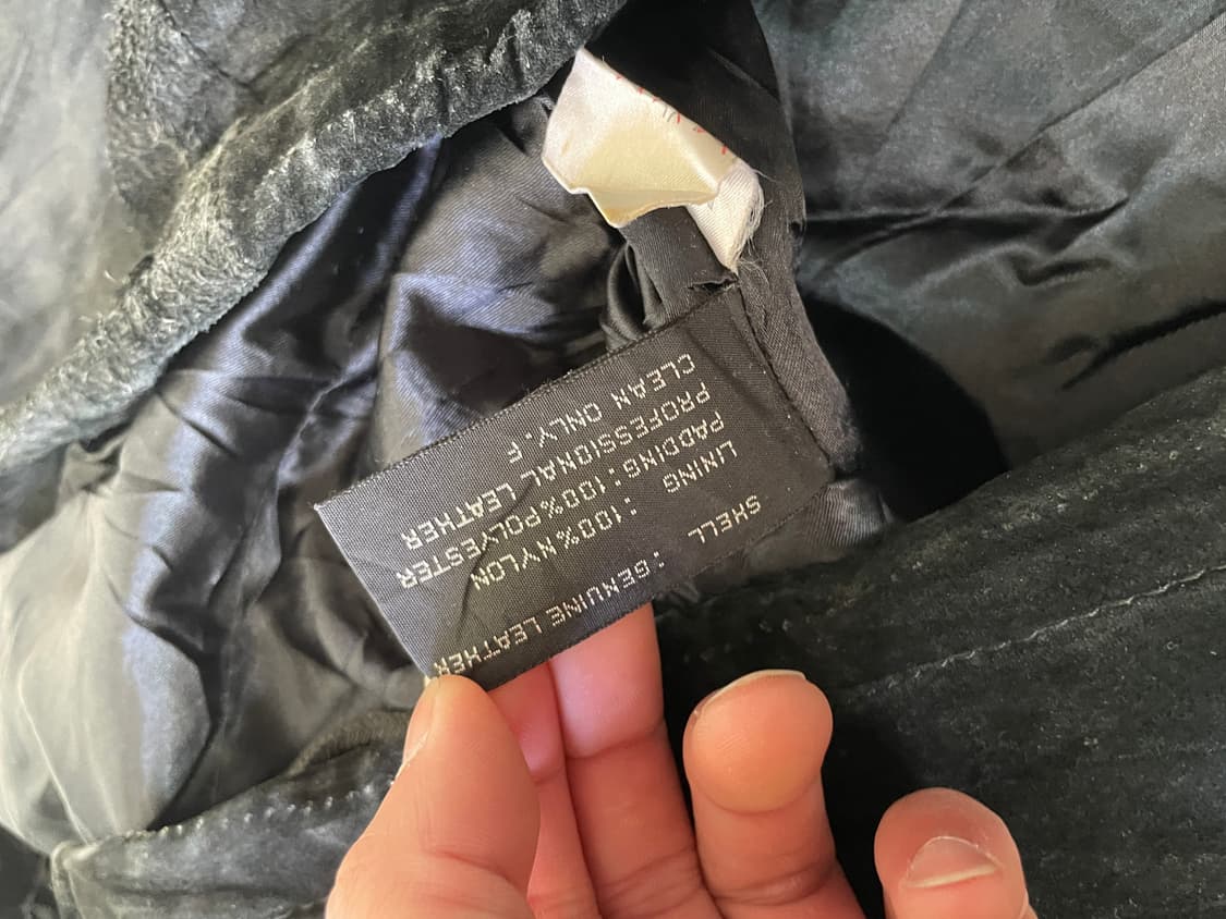 Naf naf 빈티지 스웨이드 레더 패치 바시티 자켓  J04221 상품이미지8