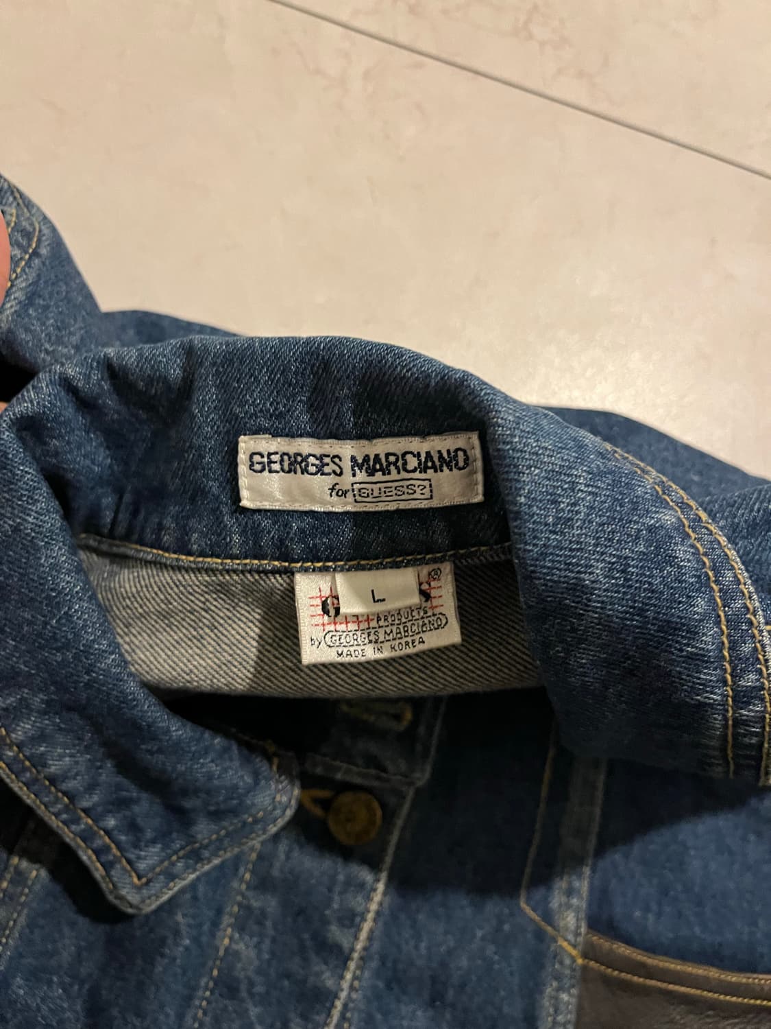 80s Guess 게스 포켓 디테일 데님 자켓 상품이미지5
