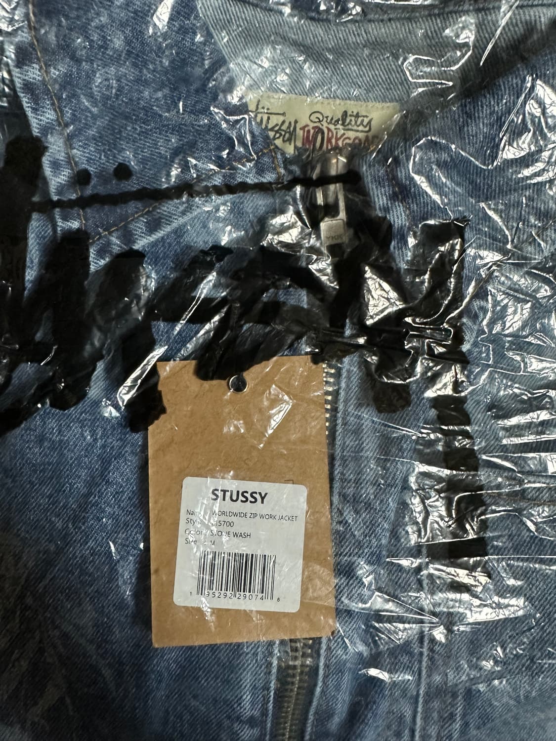 스투시 월드와이드 집 워크자켓 블루 상품이미지3