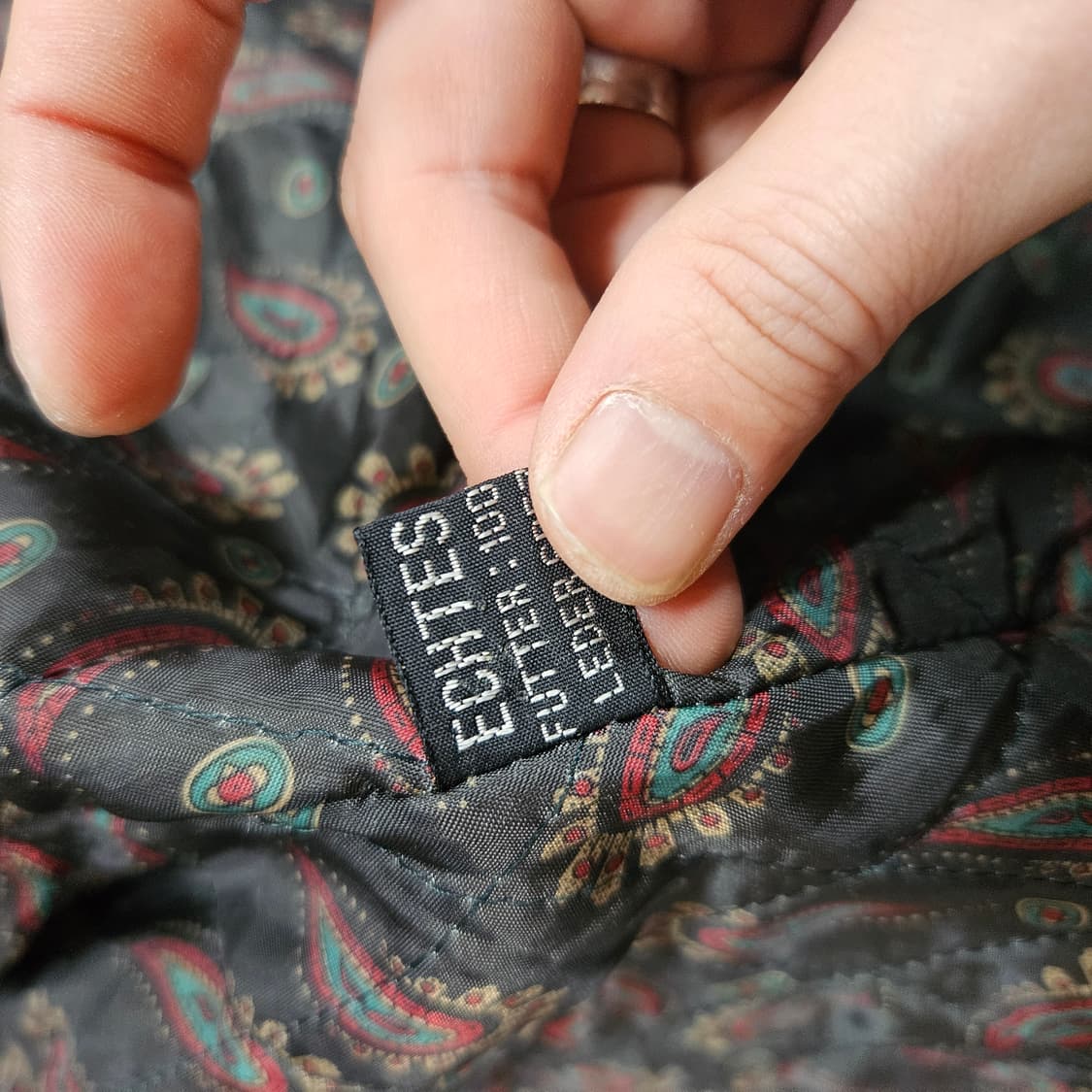 미스티하버(Mysti Harbor) 빈티지 가죽 노르딕 블럭 점퍼  상품이미지9