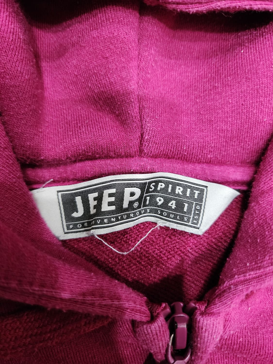 JEEP 지프 Y2K 후드집업 마젠타 M 상품이미지5