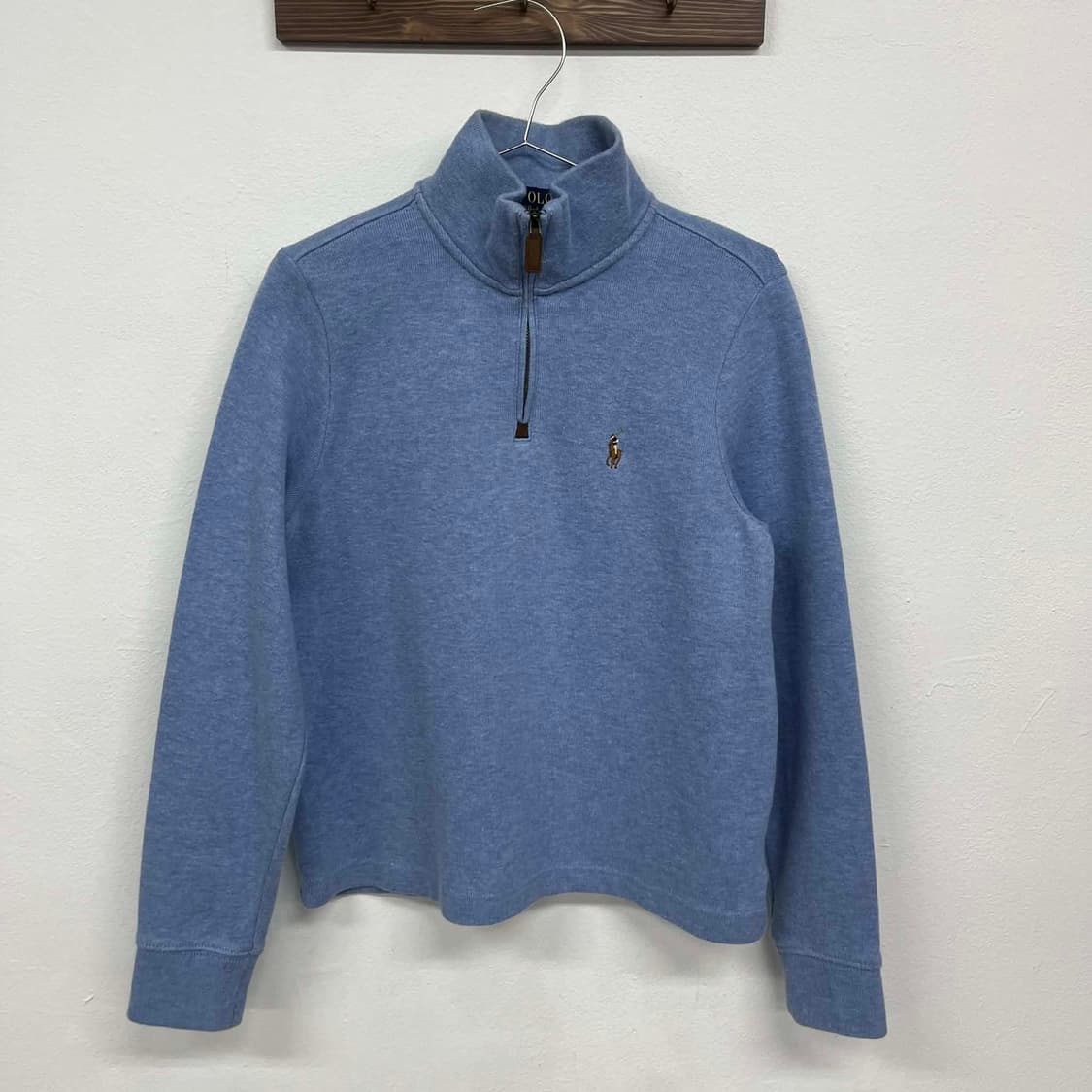 폴로 랄프로렌 신형 큐알 하프집업 코튼 니트 반집업(S) 상품이미지5