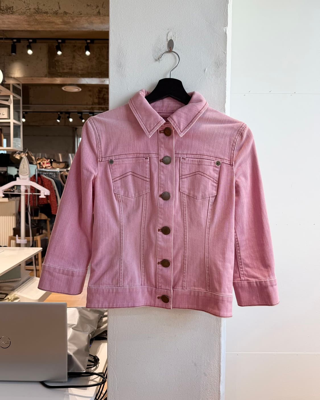 아르마니 익스체인지 핑크 트러커 자켓  상품이미지2