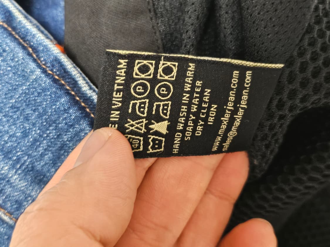 맥슬러 데님 바이커 자켓 (보호 장구 O) 상품이미지7