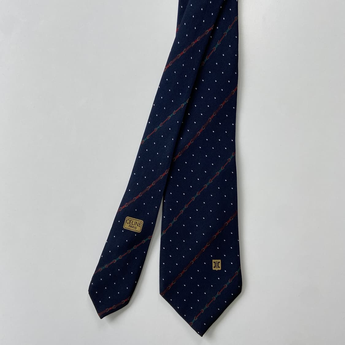 셀린느(celine) 심플로고 명품 정품 넥타이 7.7cm 상품이미지1