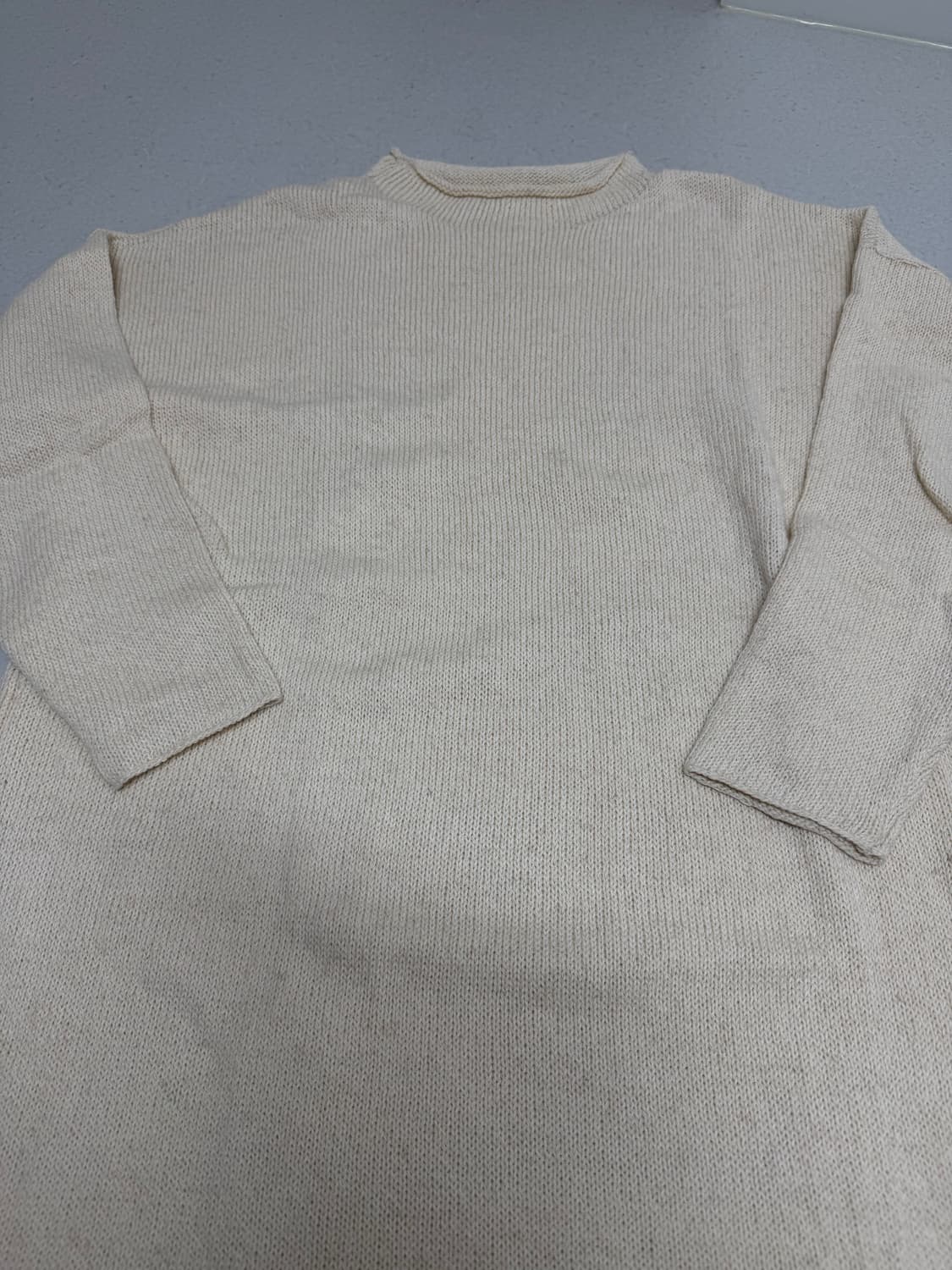 NIDO 25PS Simple Turtleneck Dress, Ecru 상품이미지6