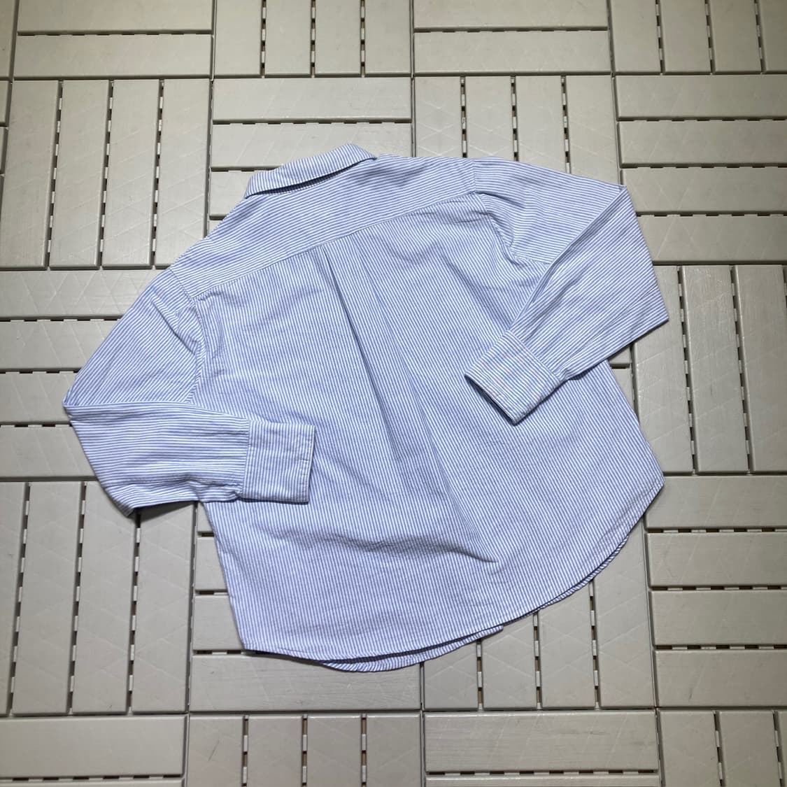 [M]라퍼지스토어 오버핏 숏 셔츠 스트라이프 0525 상품이미지5
