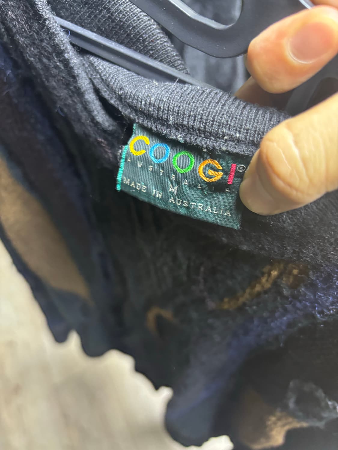 쿠지 멀티배색 빈티지 니트 상품이미지2