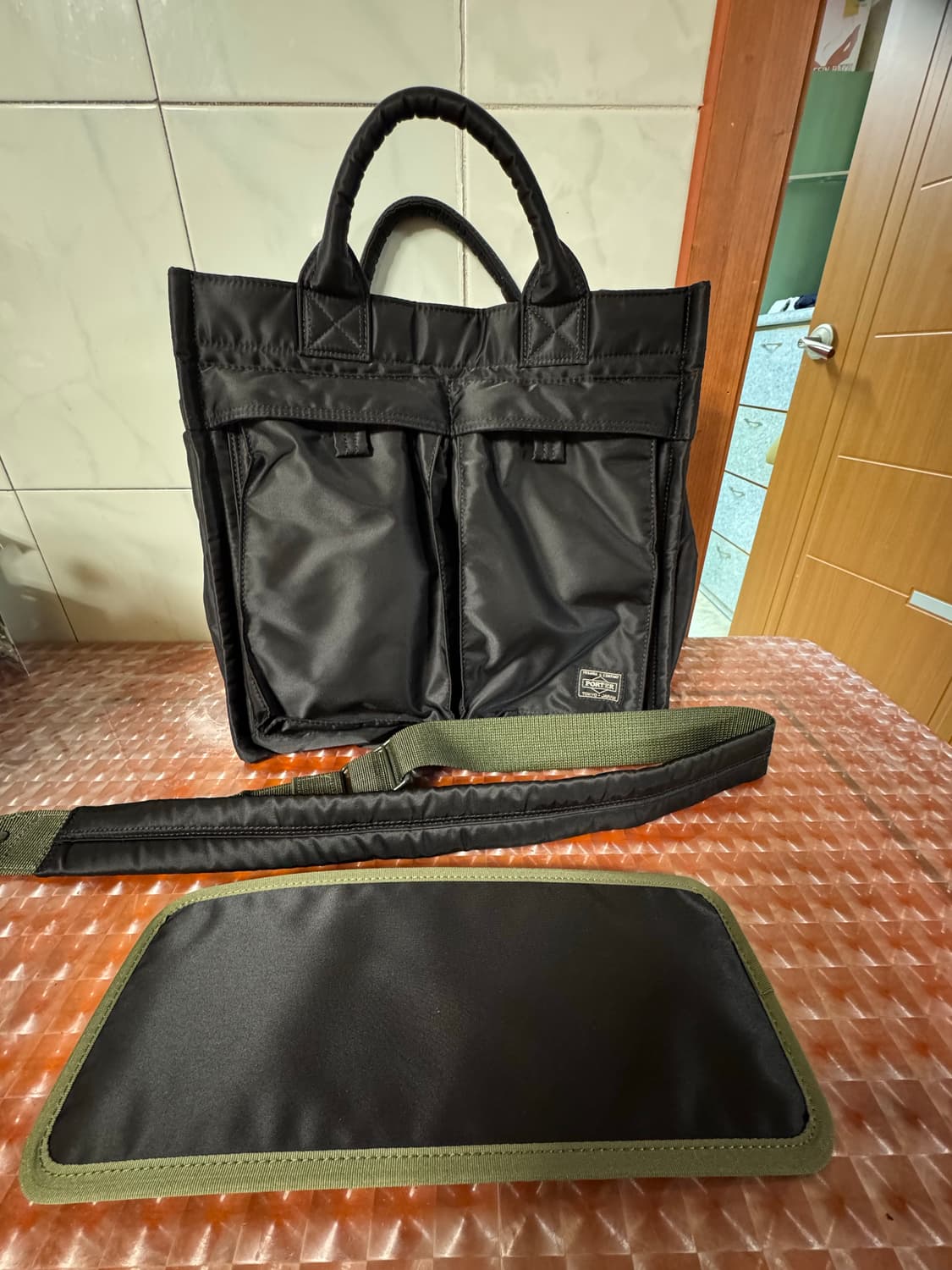 포타 탱커 2WAY 토트백 블랙 M 상품이미지4