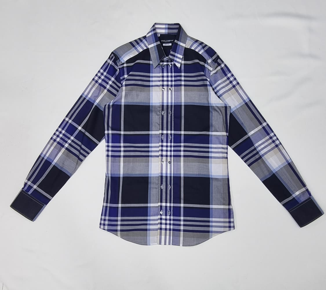 돌체앤가바나 골드라인 체크 셔츠 40size _ 남성 상품이미지1