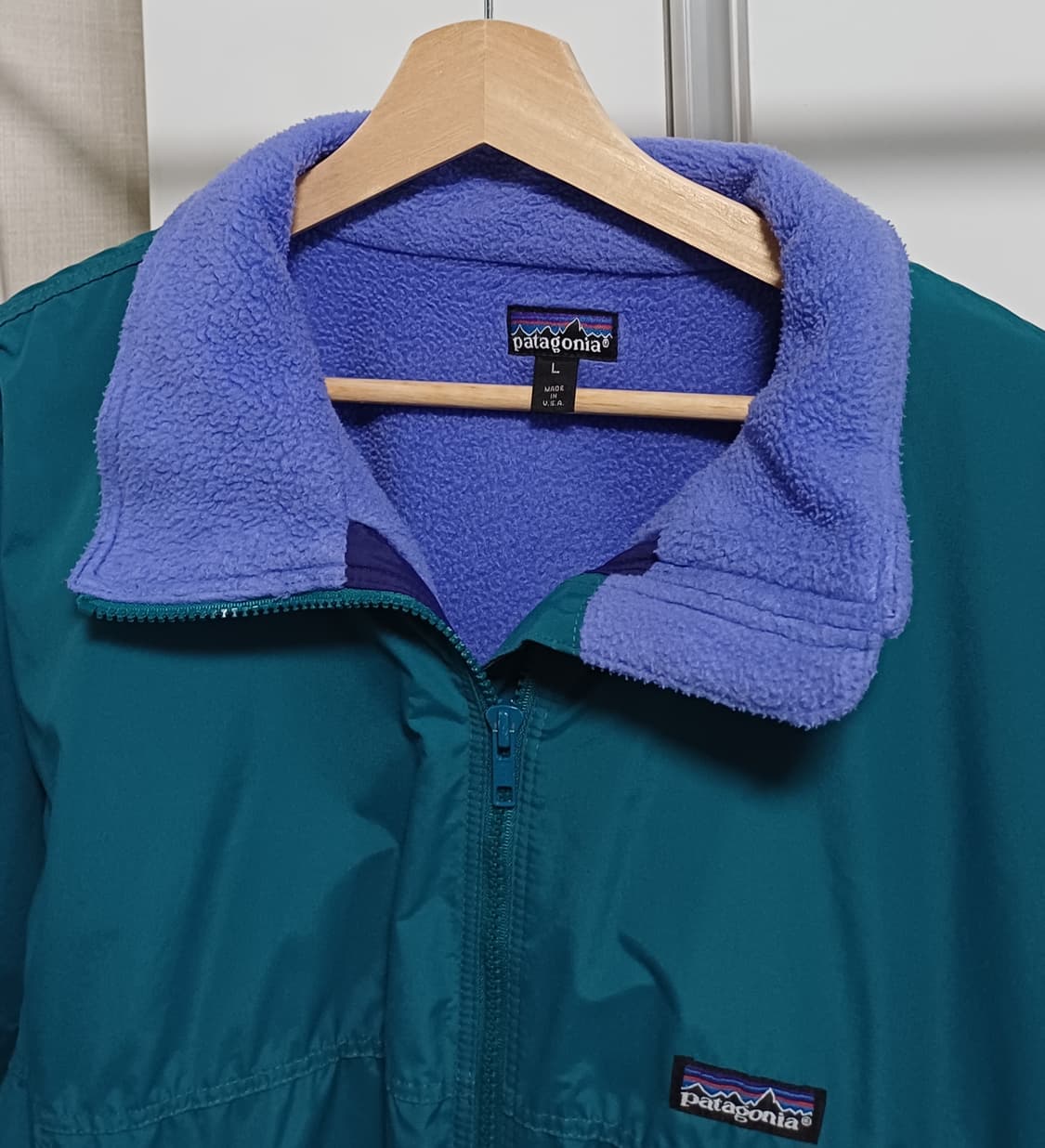 🇺🇸 [L] 파타고니아 쉘드 신칠라 봄버 자켓 틸 / 퍼플 블루 상품이미지3