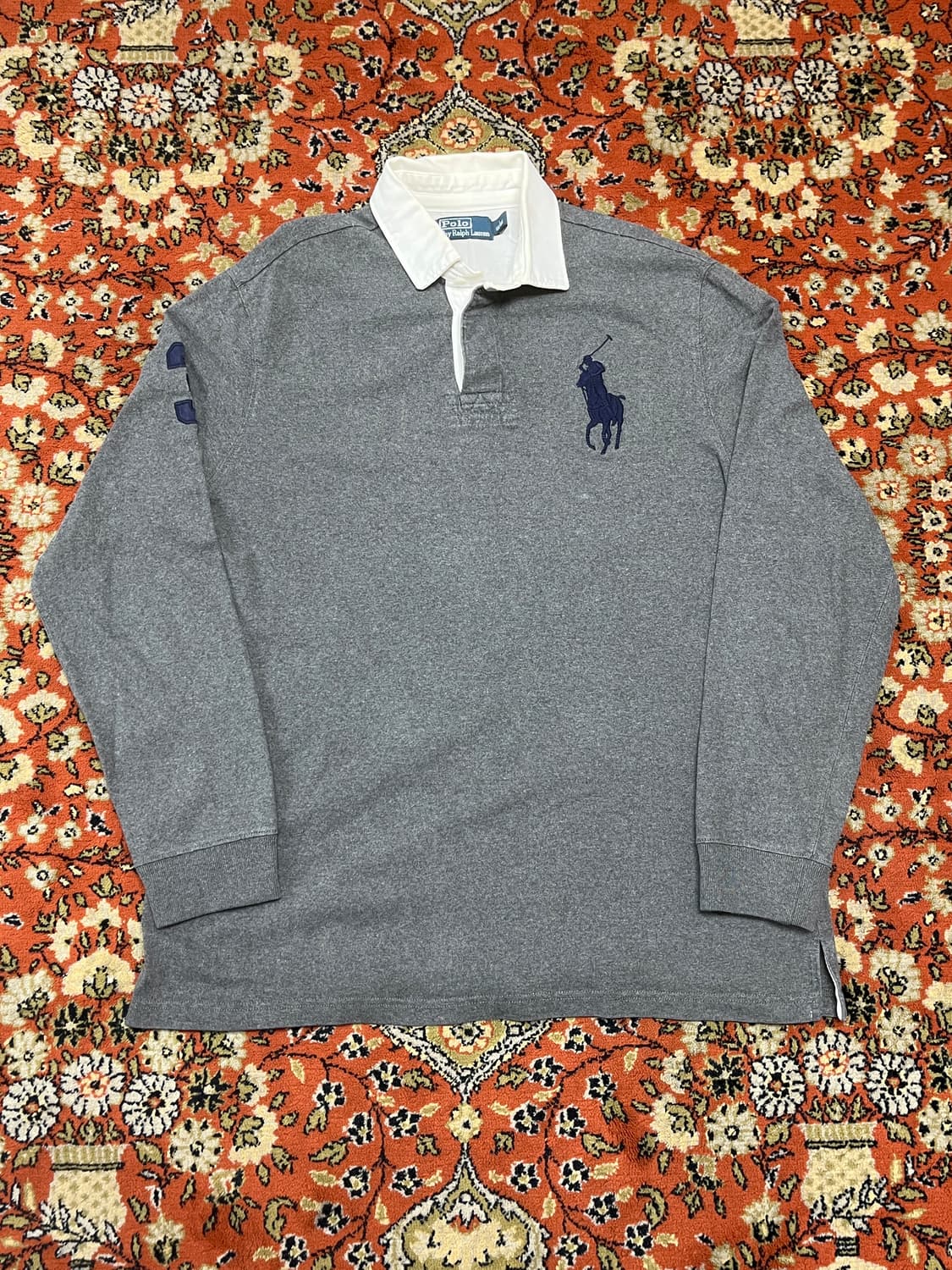 [L] 폴로랄프로렌 빅포니 그레이 럭비티 상품이미지1