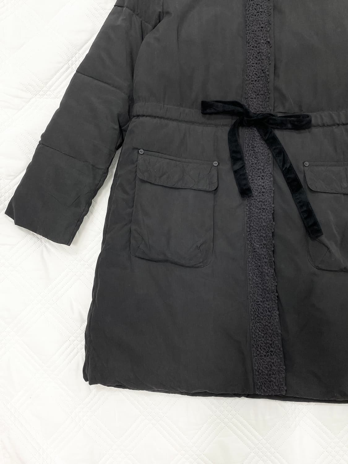 ꒰ঌ 엑시즈팜 차콜 패딩 자켓 ໒꒱ 상품이미지4