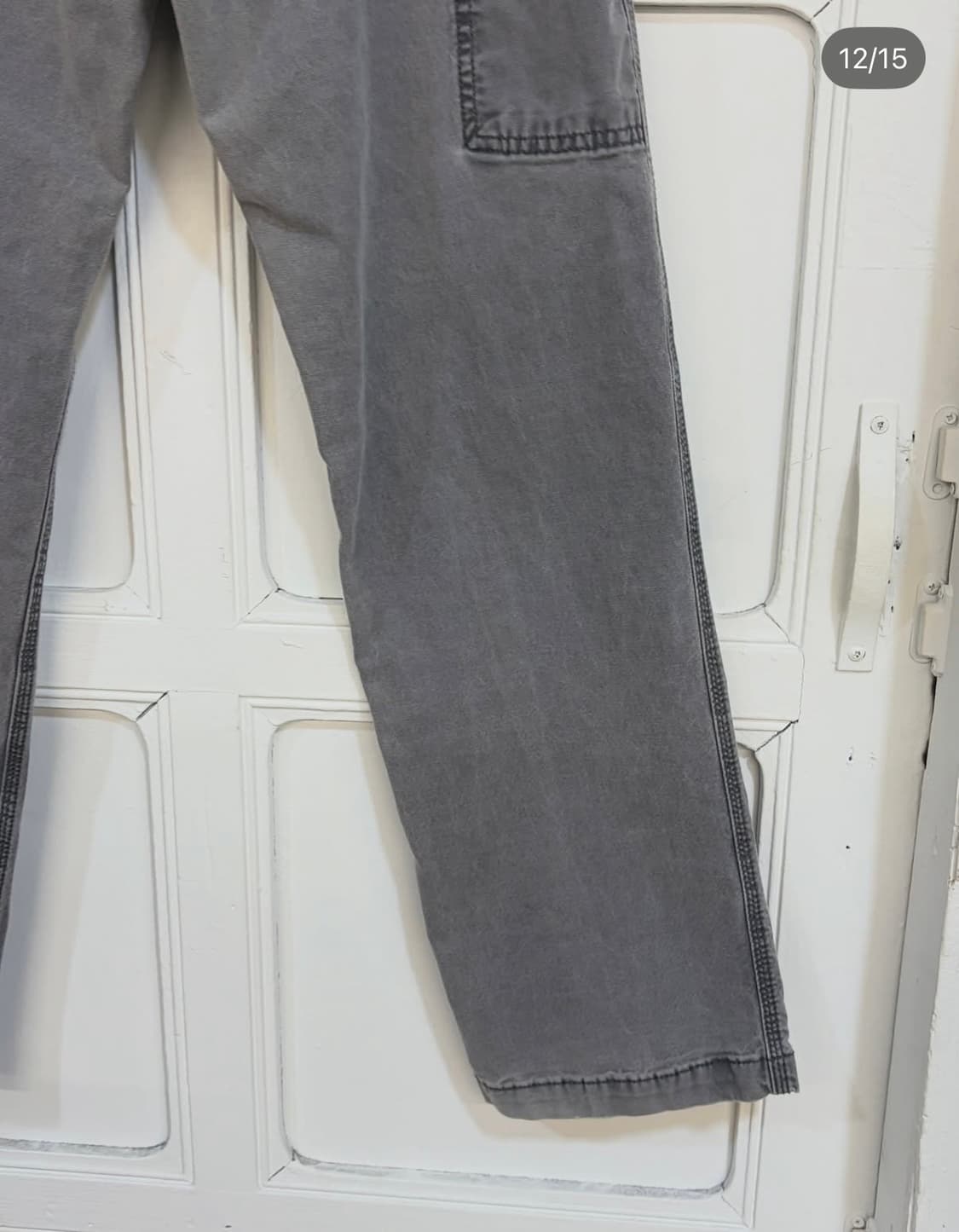 여성 추천 사이즈!! 칼하트 빈티지 그레이 싱글니 카펜터 팬츠 상품이미지6