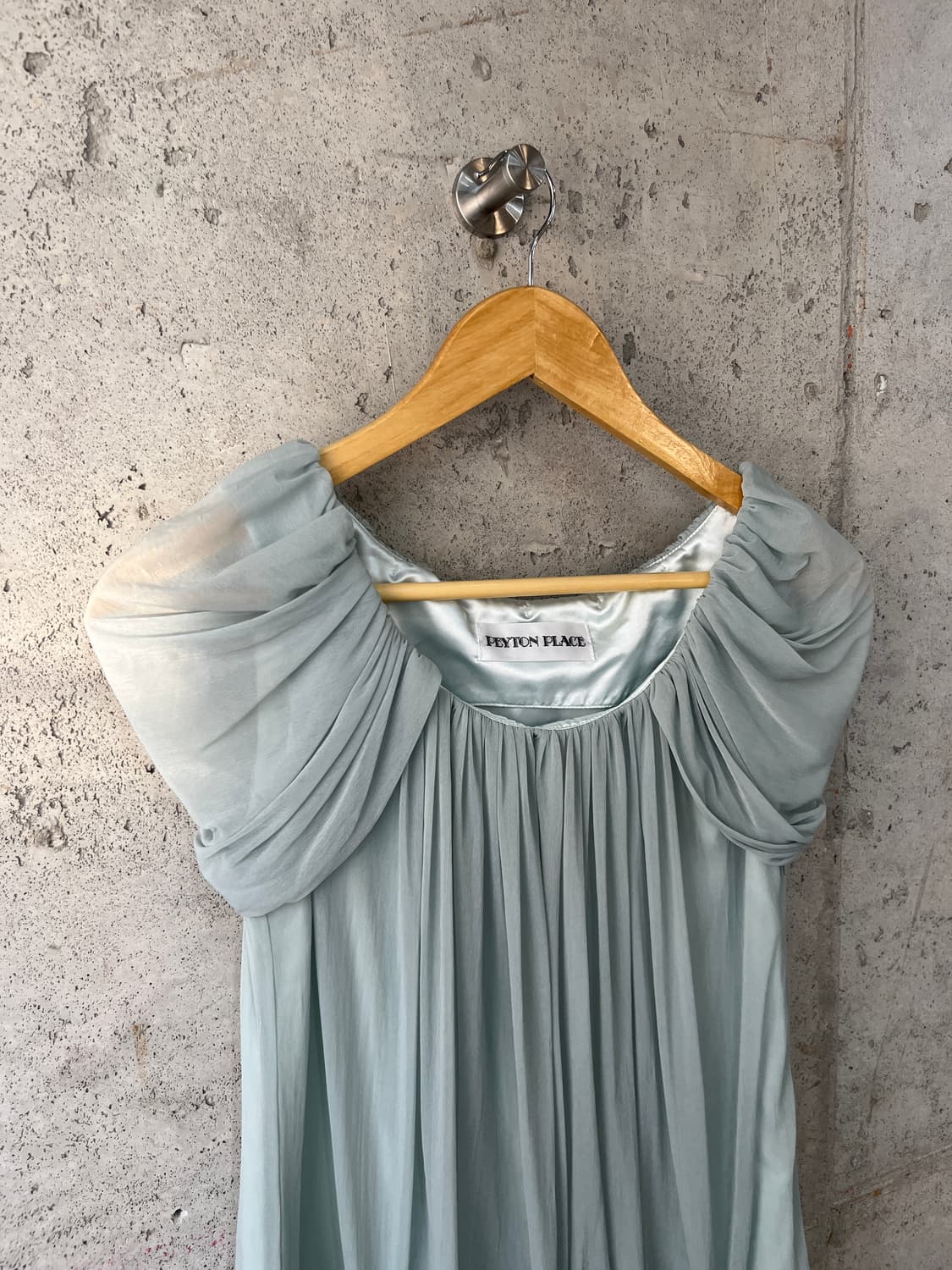 Peyton Place 쉬폰 드레스 민트 상품이미지7