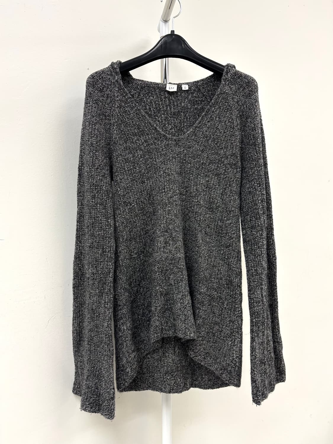 빈티지 그레이 니트 후드티 상품이미지7