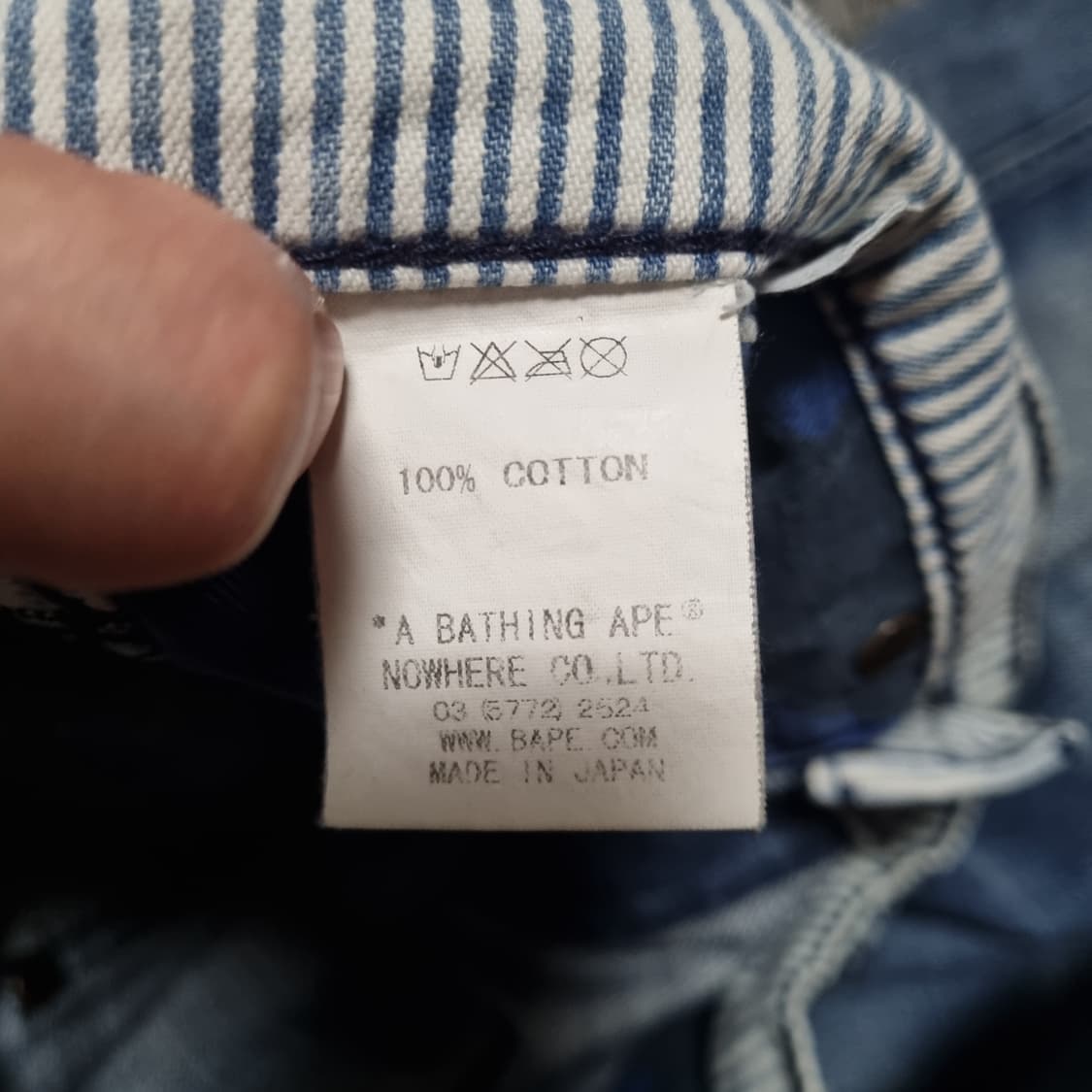 베이프 bape 데님 청바지 데미지진 L 32 34 90s 00s 빈티지 상품이미지8