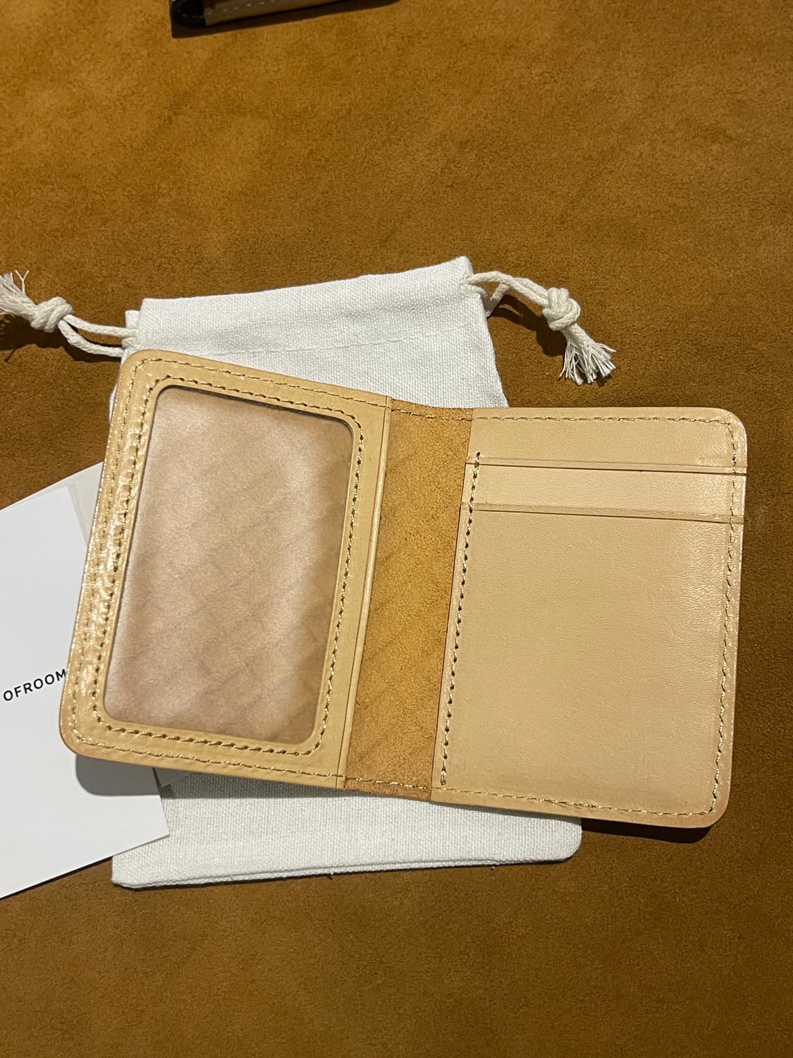 소가죽 위빙 반지갑 브라운  상품이미지2