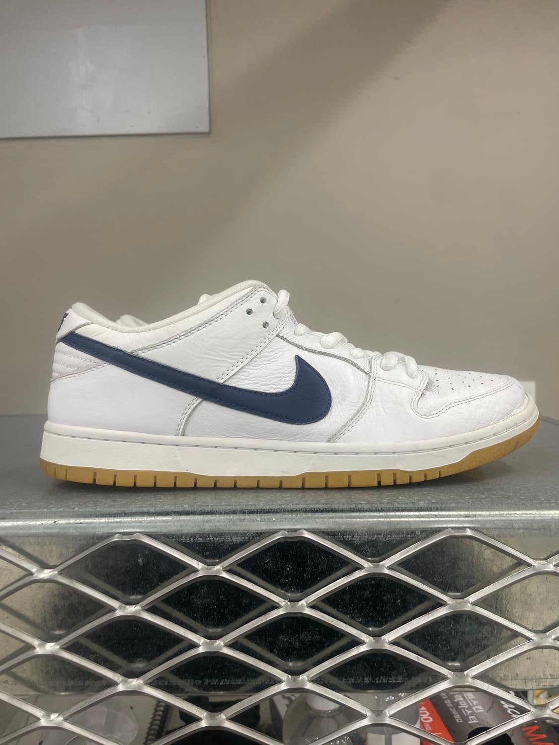 나이키 SB 덩크 로우 프로 ISO 오렌지 라벨 화이트 네이비 290 상품이미지4