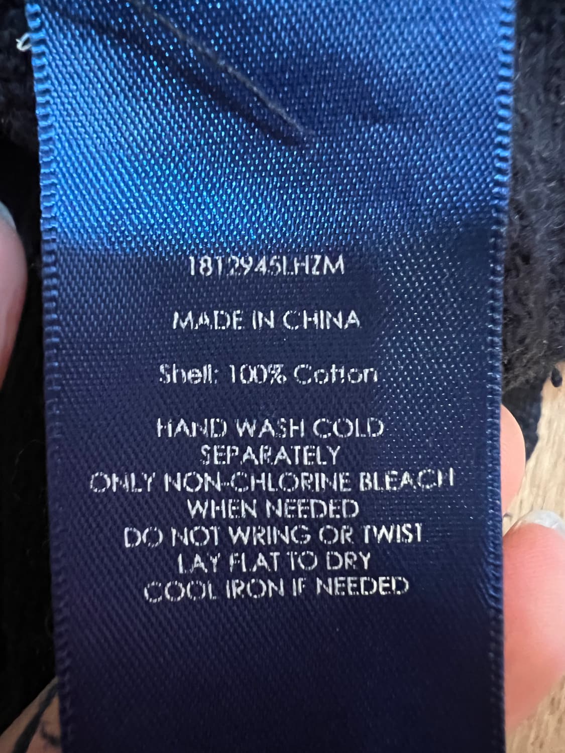 폴로랄프로렌 남성 블랙 반집업 코튼니트 상품이미지5