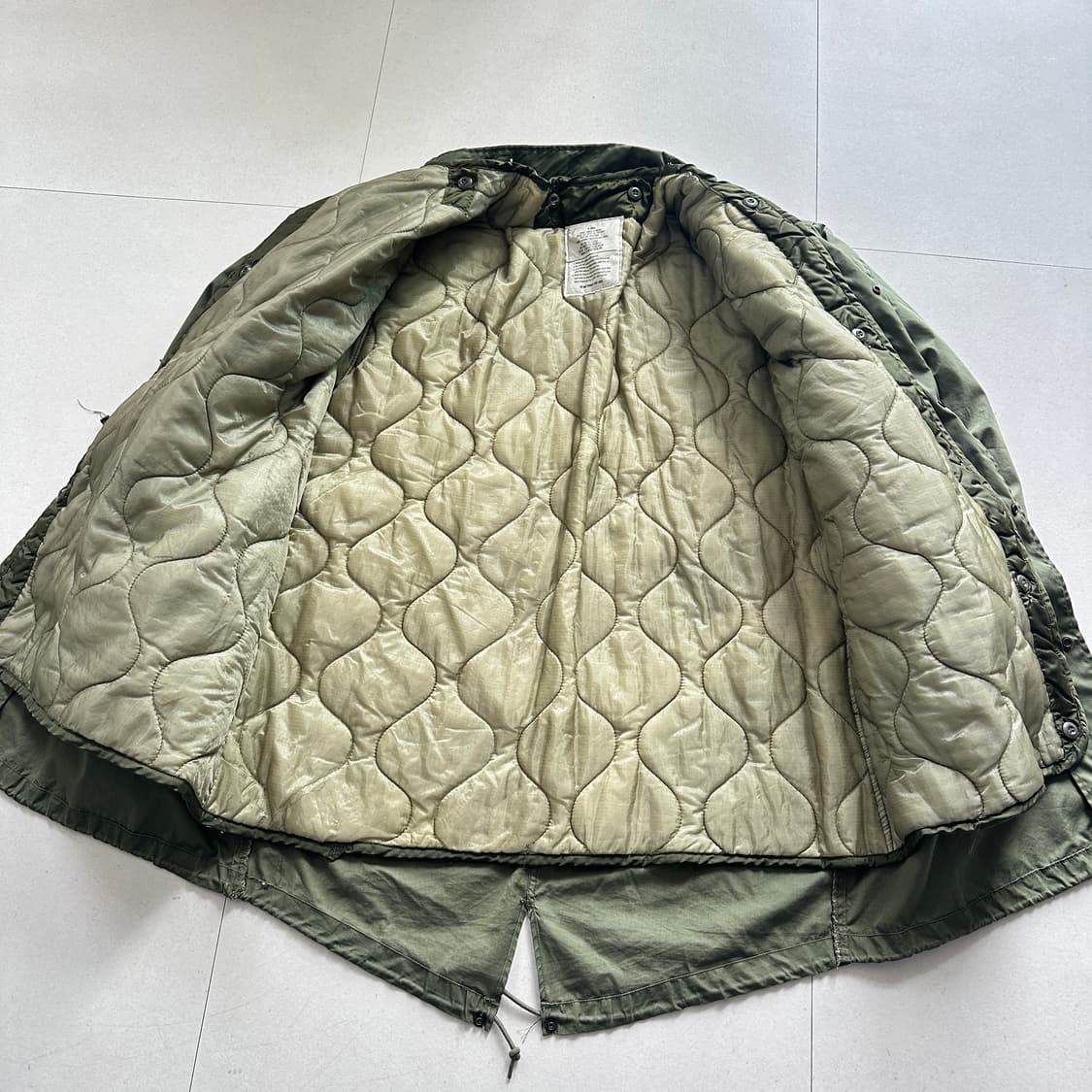 80s 미군 오리지널 M65 피쉬테일 파카 내피포함 XS 상품이미지6