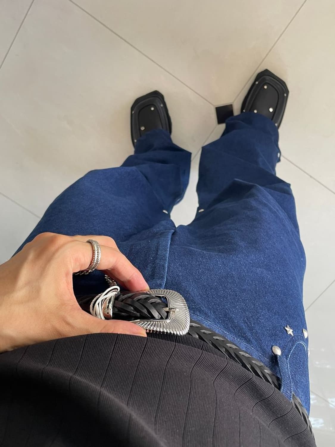 STUDS SQUARE SHOES 스터드 스퀘어 슈즈 상품이미지6