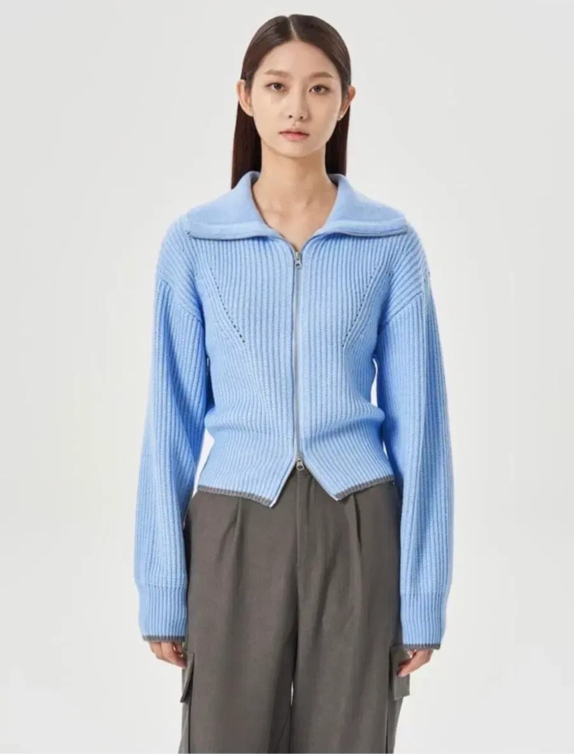 에잇세컨즈 투웨이 니트 집업 가디건 상품이미지1