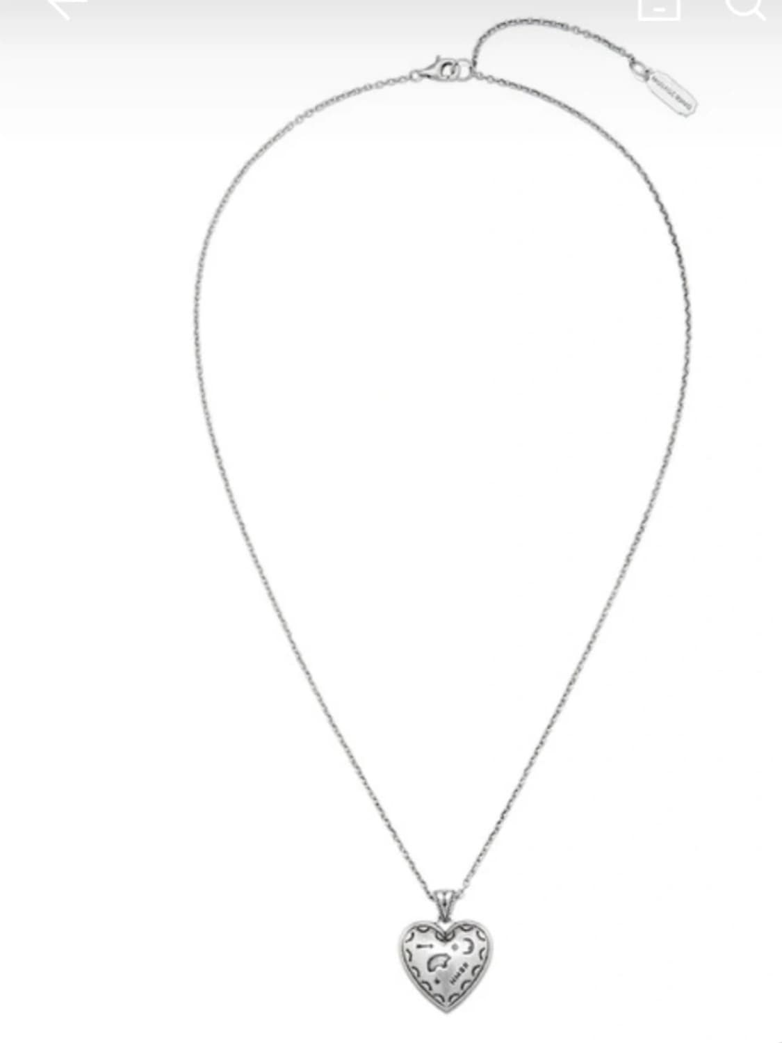 넘버링 하트 네크리스 새상품 상품이미지3