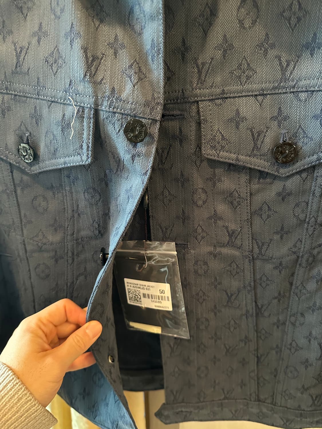 [50] 루이비통 모노그램 데님 자켓 블루 상품이미지3