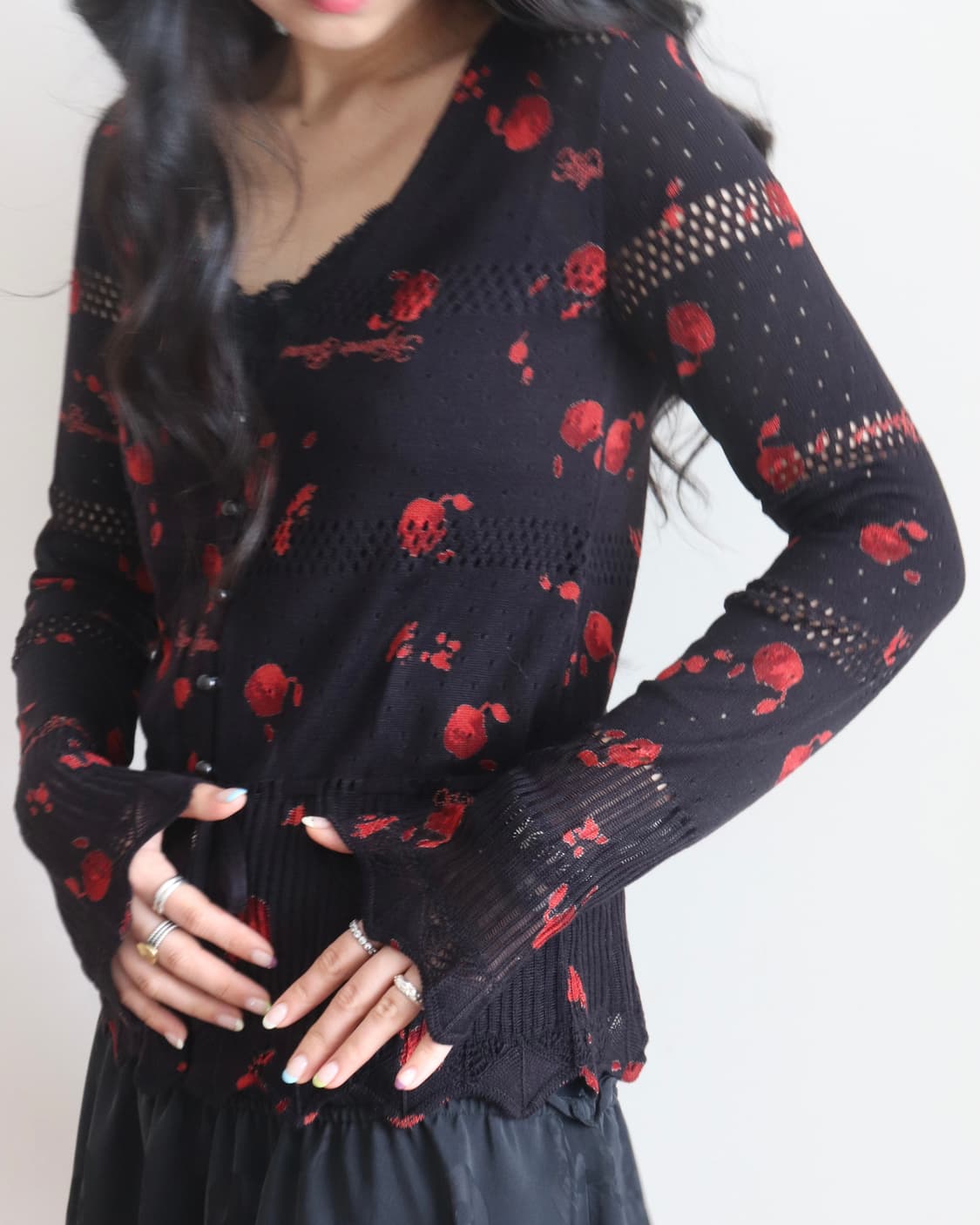 [Hysteric Glamour] Black Apple Cardigan 상품이미지6