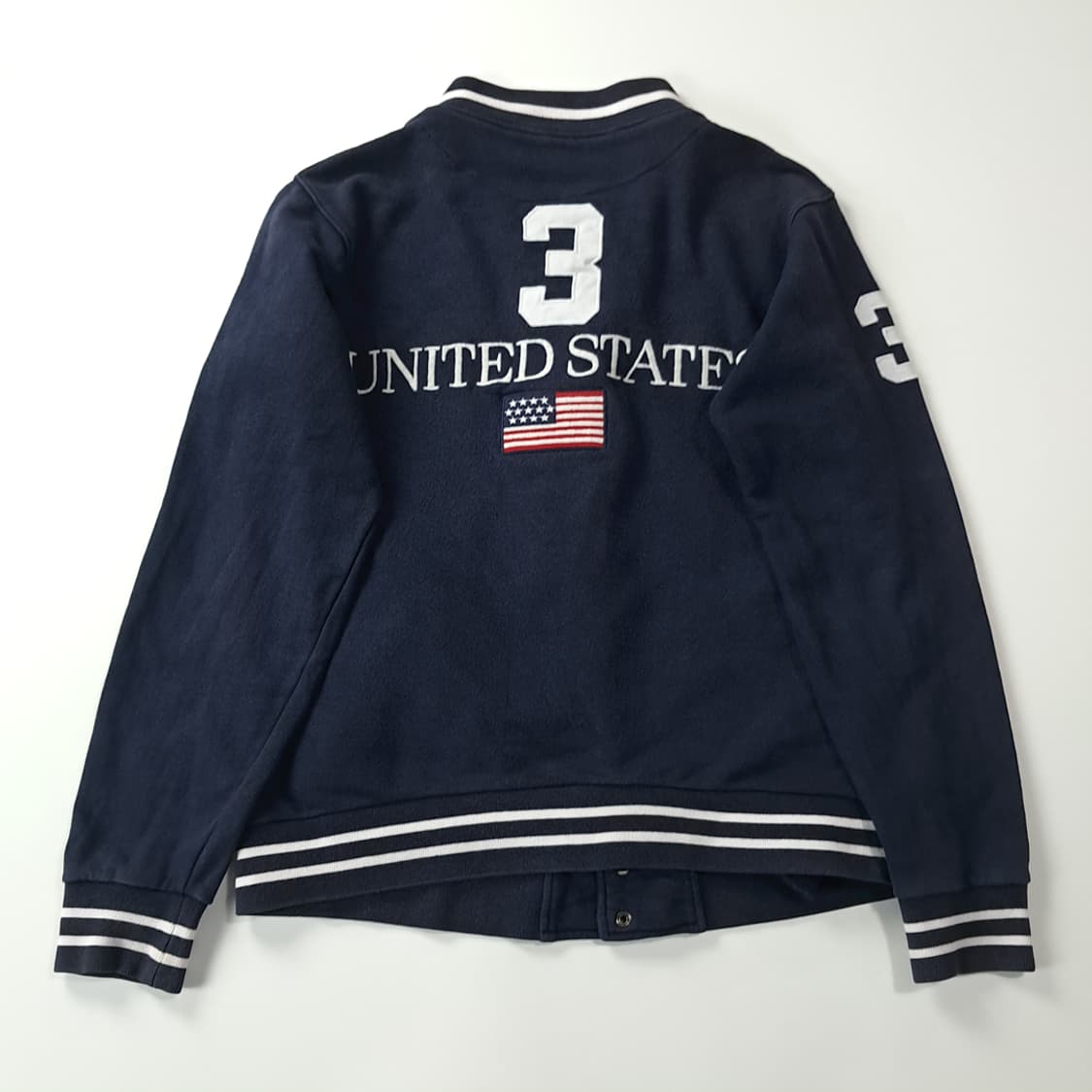 CJ248 XL 폴로 빅포니 성조기 USA 바시티 스타디움 자켓 상품이미지7