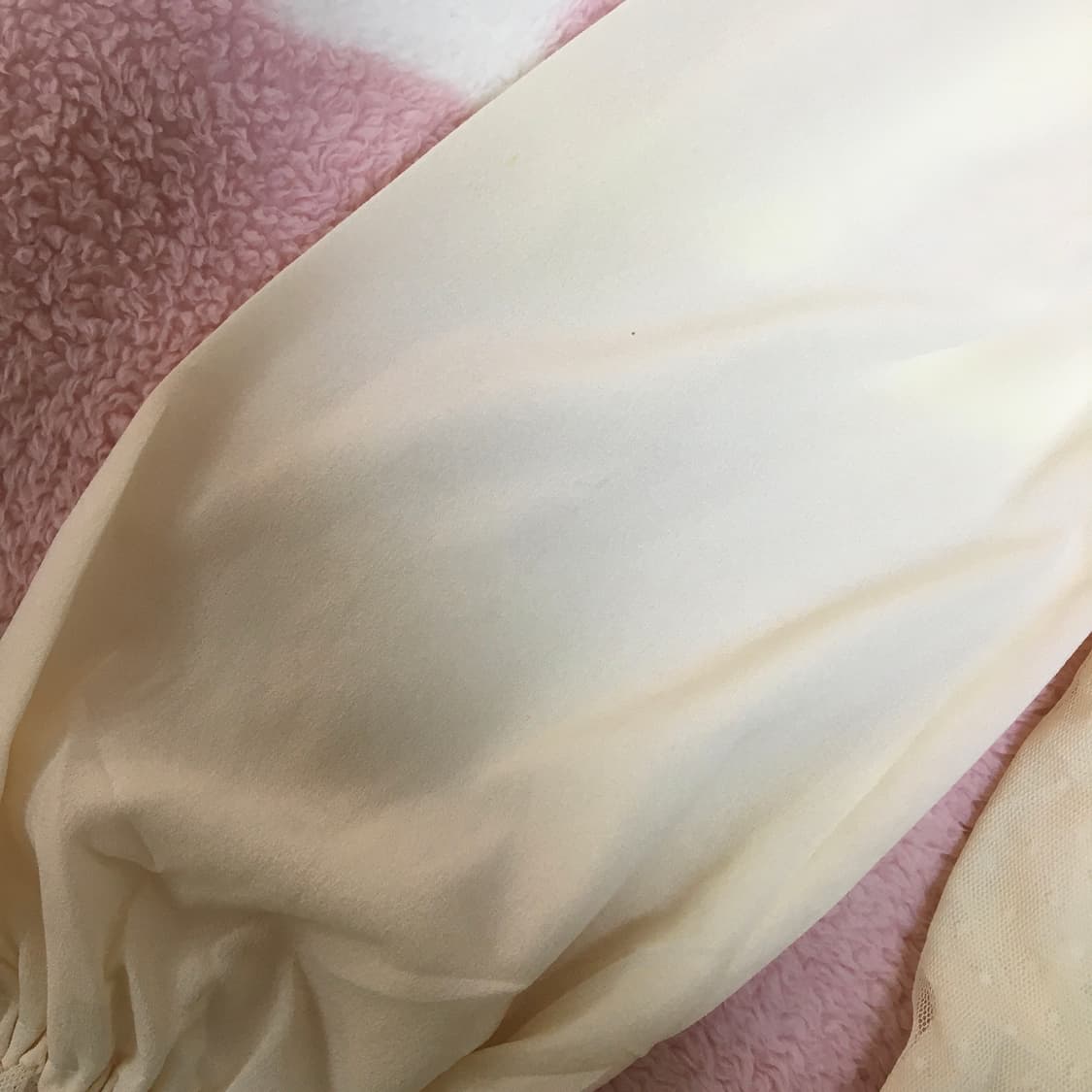 리즈리사 빈티지 라떼갸루 도트 레이스 오프숄더블라우스 초코 히메갸루 로걀 상품이미지4