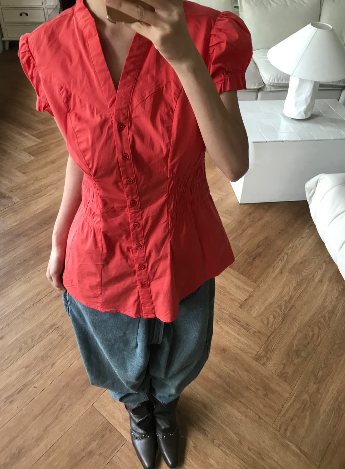 vintage puff blouse 상품이미지1