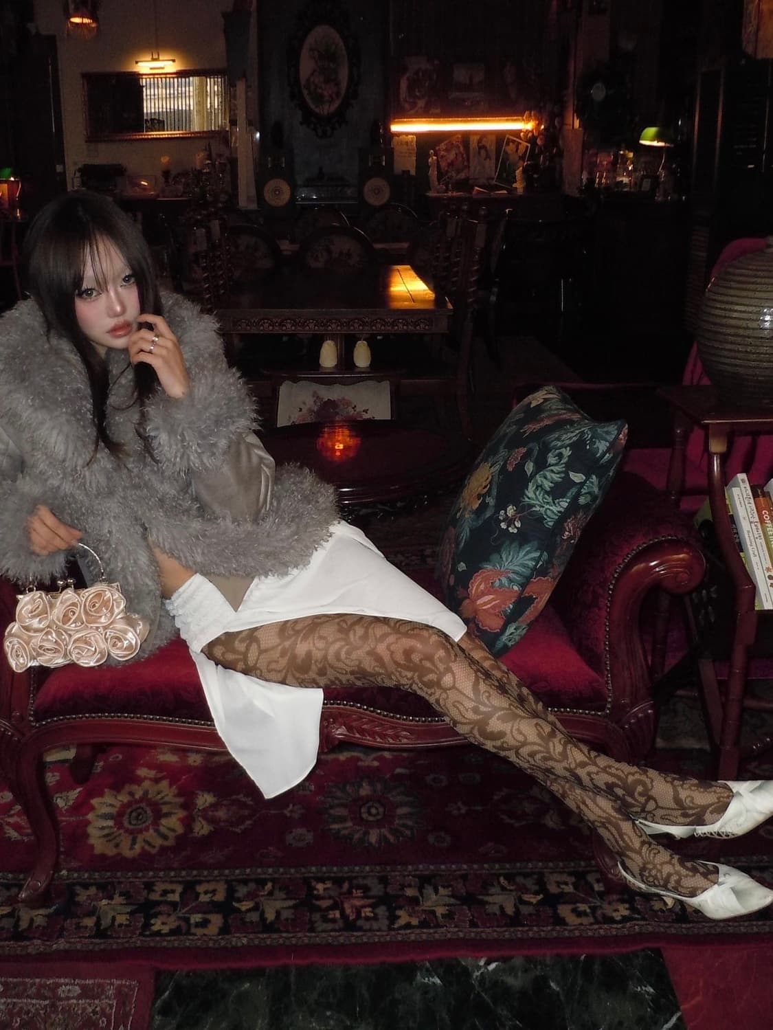 2000Archives Foxy fur Mustang Coat Grey  상품이미지8