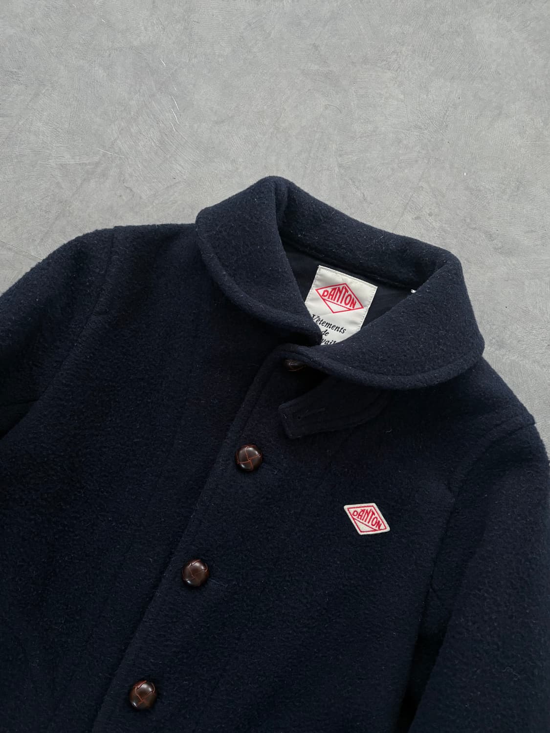 DANTON 단톤 네이비 울 카라 자켓 상품이미지4