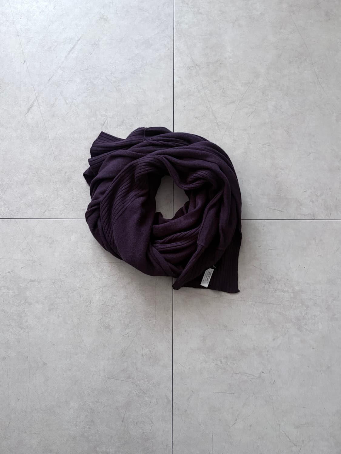 요지야마모토 리빙 퍼플 머플러 상품이미지1