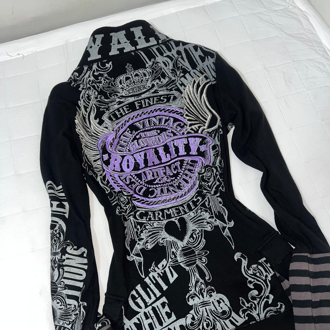 {Glitz} punk y2k long zip up 상품이미지1