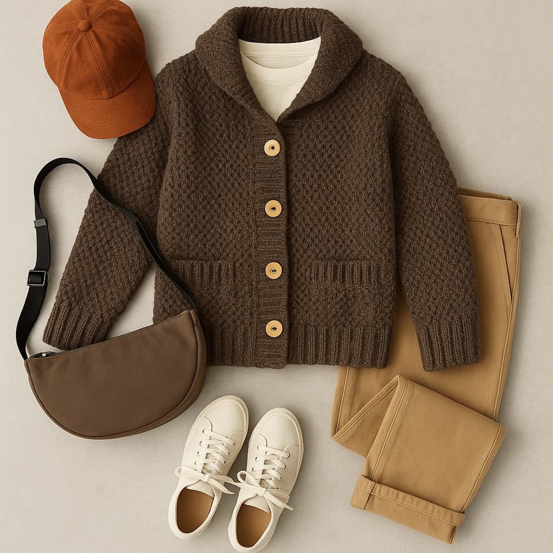 Niko and… 100% 헤비울 숄카라 가디건 상품이미지3