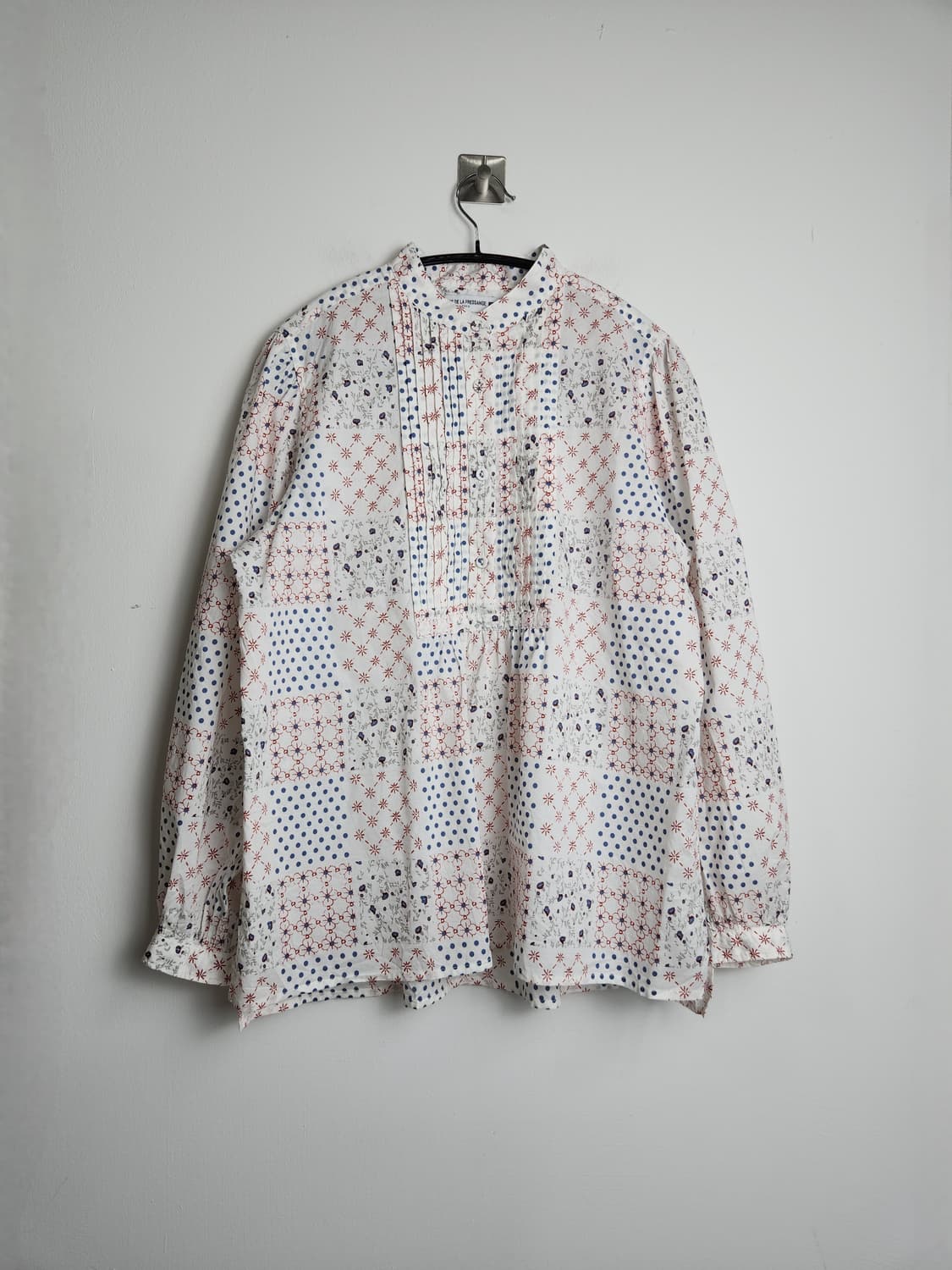 (ines de la fressangeXUNIQLO)핀턱 블라우스 상품이미지7