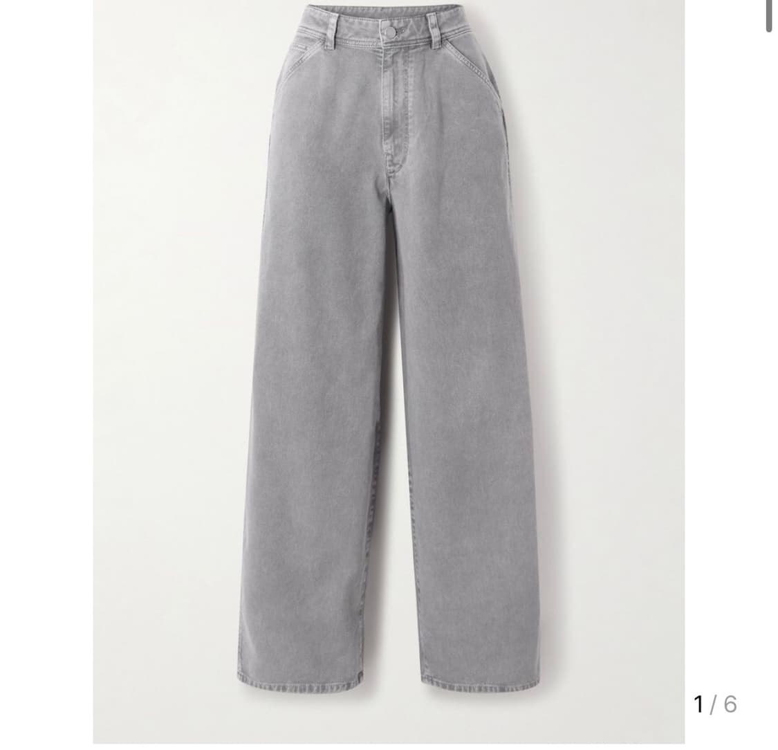 LEMAIRE Grey Wide Denim Pants 상품이미지1