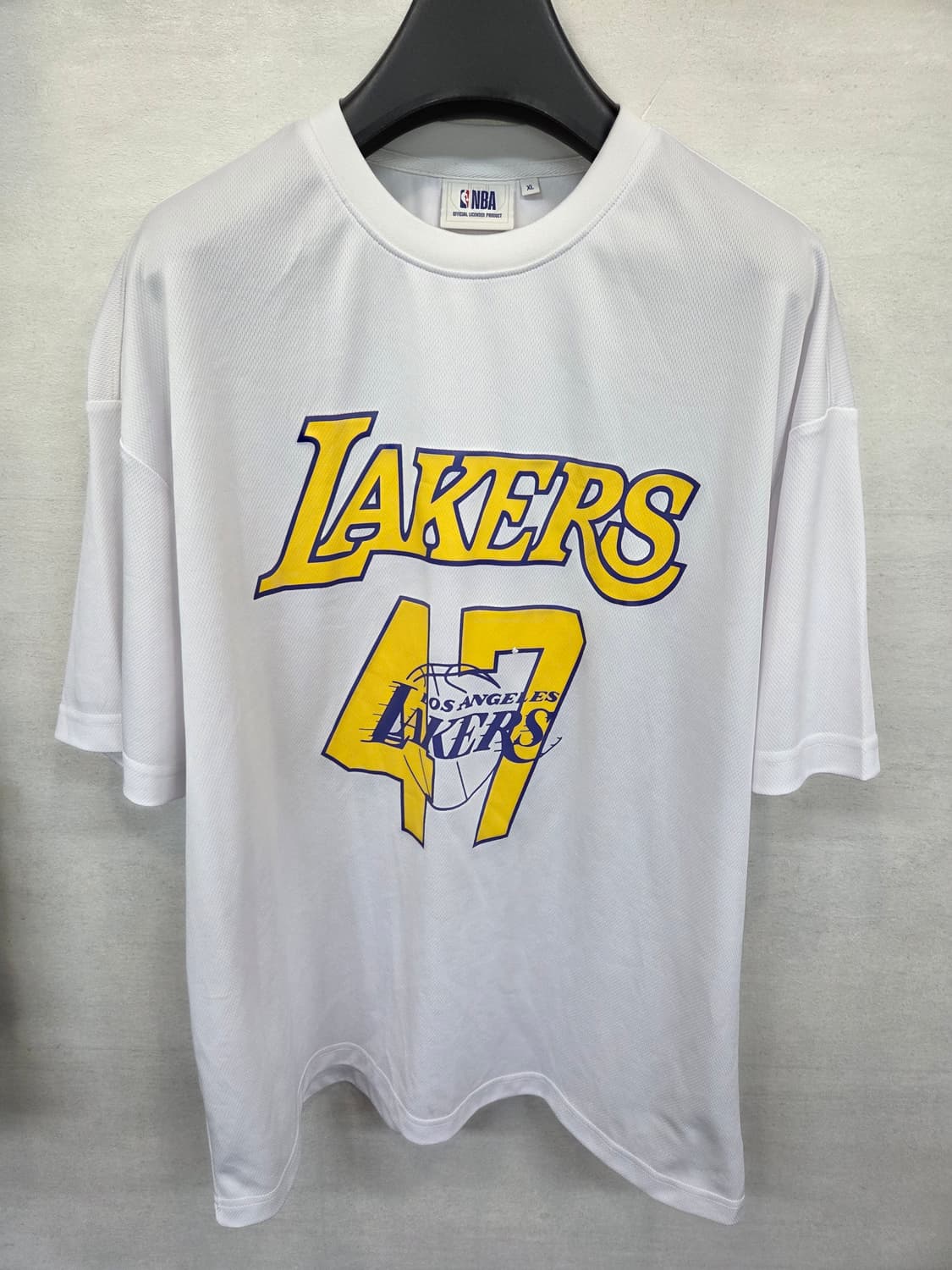 Nba la 레이커스 폴리 기능성 오버핏 반팔 xl 상품이미지1