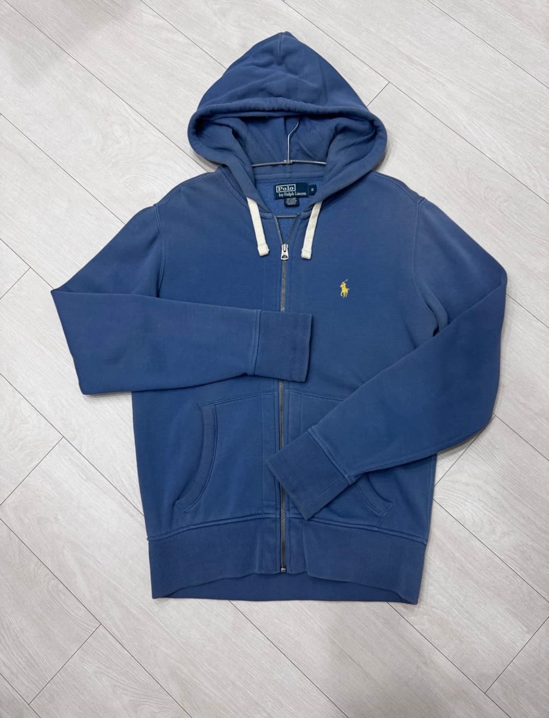 폴로 뮤트블루 후드집업 상품이미지1