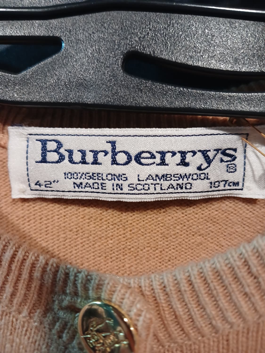 버버리 베이지색 가디건 상품이미지3