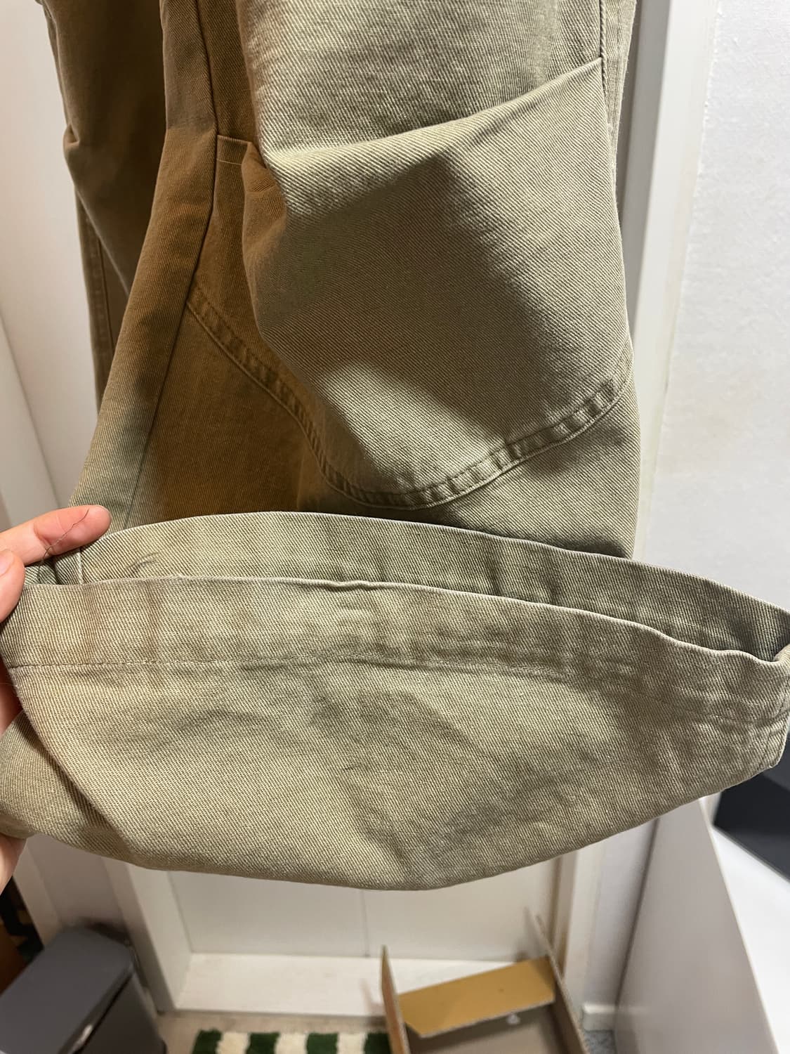 다이브인 무민서 워시드 베른  카고 팬츠 베이지 상품이미지5