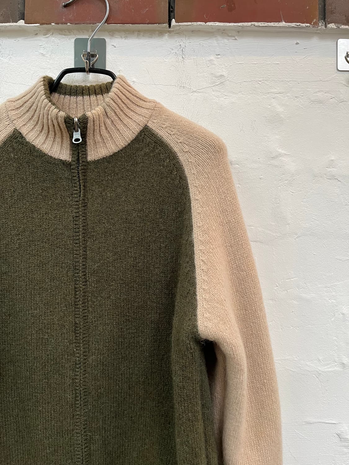 Weatherland basics 리버서블 울 니트집업 L 상품이미지2