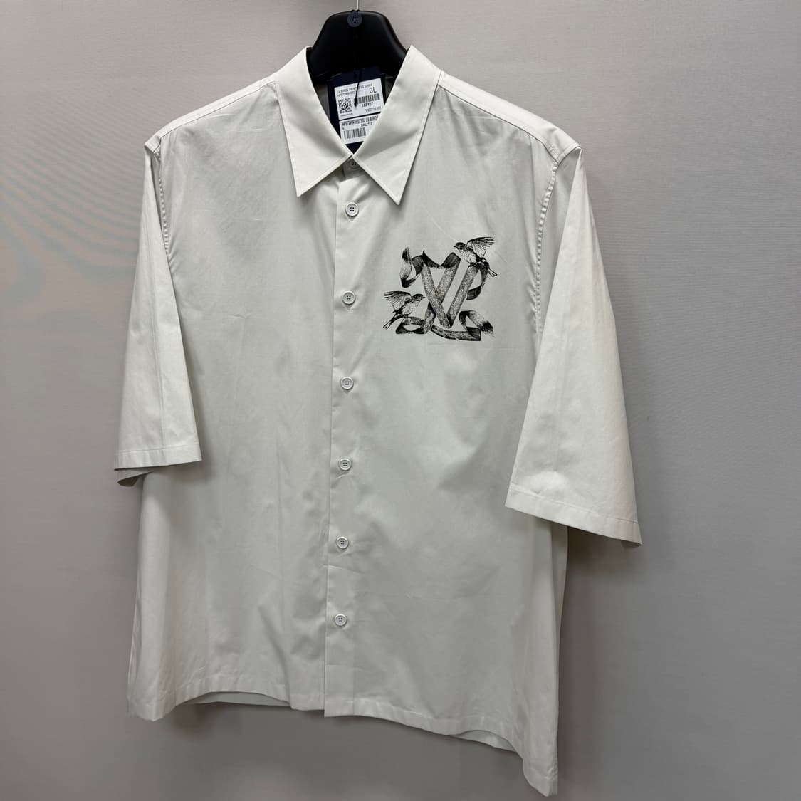 루이비통 LV 버드 프린트 쇼트 슬리브드 코튼 셔츠 ( 110 ) 상품이미지3