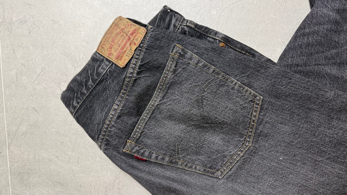 웨어하우스 / 1101 / 블랙워시드 31기장 상품이미지4